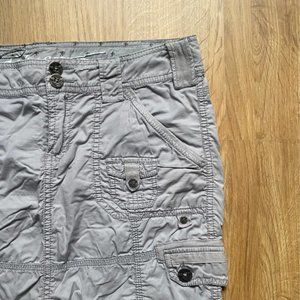 Vintage Grey EDC by Espirit Mini Cargo Skirt with Matching Belt